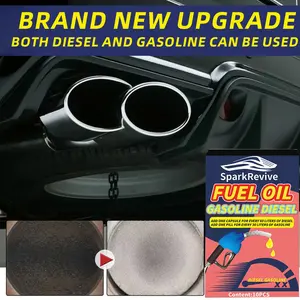 10pcs Fuel Additive Auto Fuel Injector Cleaning Agent Clean Oil Circuit Optimize Combustion Reduce Exhaust Emission Protect Engine