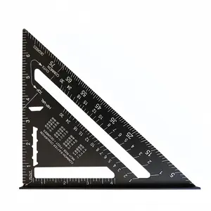7 Inch Aluminum Alloy Triangle Ruler, Multifunctional Triangle Tool, Precise Angle Measuring Tool, Durable Drawing Tool for Woodworking & Drawing