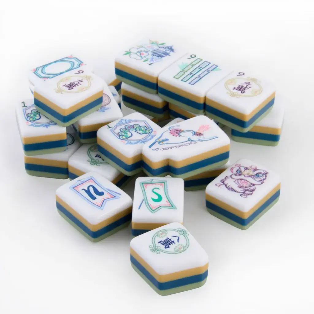 American Mahjong Tiles Set, Mahjong Tiles Set, Full Color Acrylic American Mahjong Tiles Set - 4-Layer, 160pcs Modern Style Tiles for Costume Accessory Entertainment