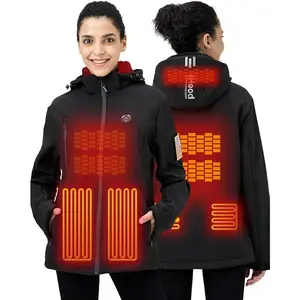 Women's Heated Jacket with Battery Pack Waterproof Winter Outdoor heated Jacket for Women Heating Jacket coat
