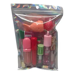 Lippie Scoop Bundle Matte Lipstick Glitter Glossy Hydrating Plumping Moisture Makeup Gloss Lipgloss Color Changing Lip Oil Trio Cosmetic Hydrate Moisturize - Moisturizing Unique Set clear Waterproof Classic