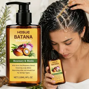 3-in-1 Rosemary Batana Onion Shampoo for Damaged Hair and Scalp, Nourishing Shine Care, Scalp Debris Cleansing, Root Moisture, Strengthening Hair Wash, Local Warehouse