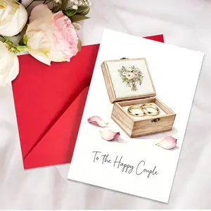 Large Wedding Blessing Card Envelope Set, Perfect Gift for Newlyweds, Beautiful Wishes for New Marriage, Ideal Present for Couples