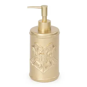 Jay Franco Harry Potter Gold Hogwarts Crest Resin Soap Dispenser Lotion Pump