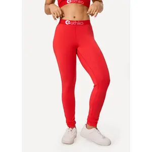 Neon Red | Womens Leggings