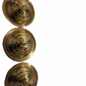 Medium Luxury Metal Serving Dish with Domed Lid
