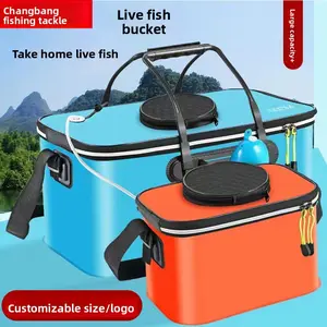 Folding EVA fishing bucket, back fish guard bucket, multi-purpose, fishing bucket, live fish bucket, fish box, fish bucket