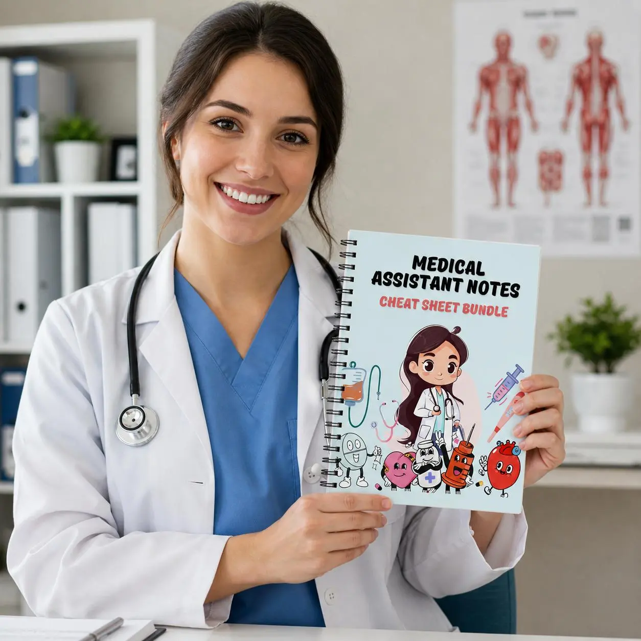 Medical Assistant Study Companion Book - Simple Reference Notes for Students, New Learners (Office Personal Organiser for Study Prep)