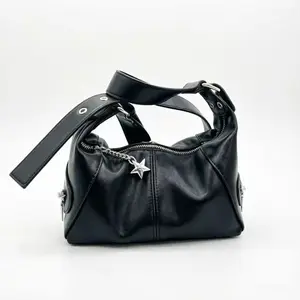 Edgy Cool Girl Underarm  - 2026 New Retro Biker Style Minimalist Shoulder Crossbody tote curve