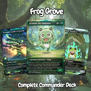 Frog Grove Commander Deck | MTG EDH 100 Card Proxy Custom Art - Proxy EDH