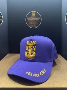 No.12 Premium Master Chief Anchor Snapback Vented Every Day Ball Cap with Embroidered Brim | Purple | $34.99 | Free Shipping