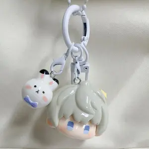 Game Love And Deepspace Xavier Zayne Rafayel Sylus Caleb Cosplay Keychain Keyring Kawaii Resin Pendant Key Chain Accessory Gift