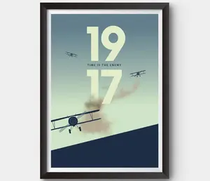 1917-movie poster, film poster minimalist movie, war poster minimal print, World War One poster poster Wall Art Decor Poster, Gift Womens Mens Decor Unframed