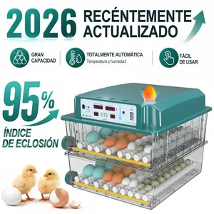 Incubadora Automática Inteligente 2026 de Alta Capacidad - Hatcher Digital con Control de Temperatura y Humedad para Todo Tipo de Aves (Pollo, Pato, Codorniz)