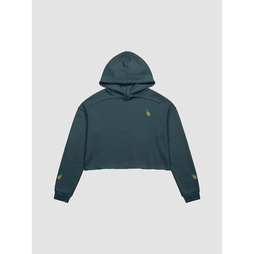 Pineapple Logo Accent Crop Hoodie