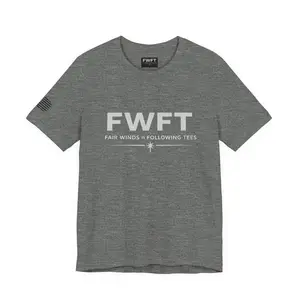 FWFT Logo Tee,  Fair Winds & Following Tees Casual Graphic T-Shirt