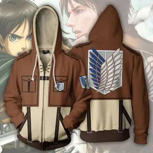 Mikasa Investigation Corps 3D Digital Printed Sweater Men's Anime Peripheral Hoodie