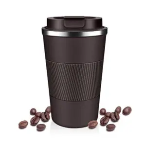 Insulated Coffee Tumbler with Flip Lid – 12oz/17oz Stainless Steel Travel Mug, Leak-Proof Vacuum Insulated Reusable Cup, Keeps Beverages Hot & Cold for Coffee and Tea