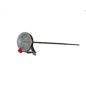 212 MAIN 12-Inch Long Stem Stainless Steel Thermometer, Kitchenware for Oil and Meat Temperature Monitoring