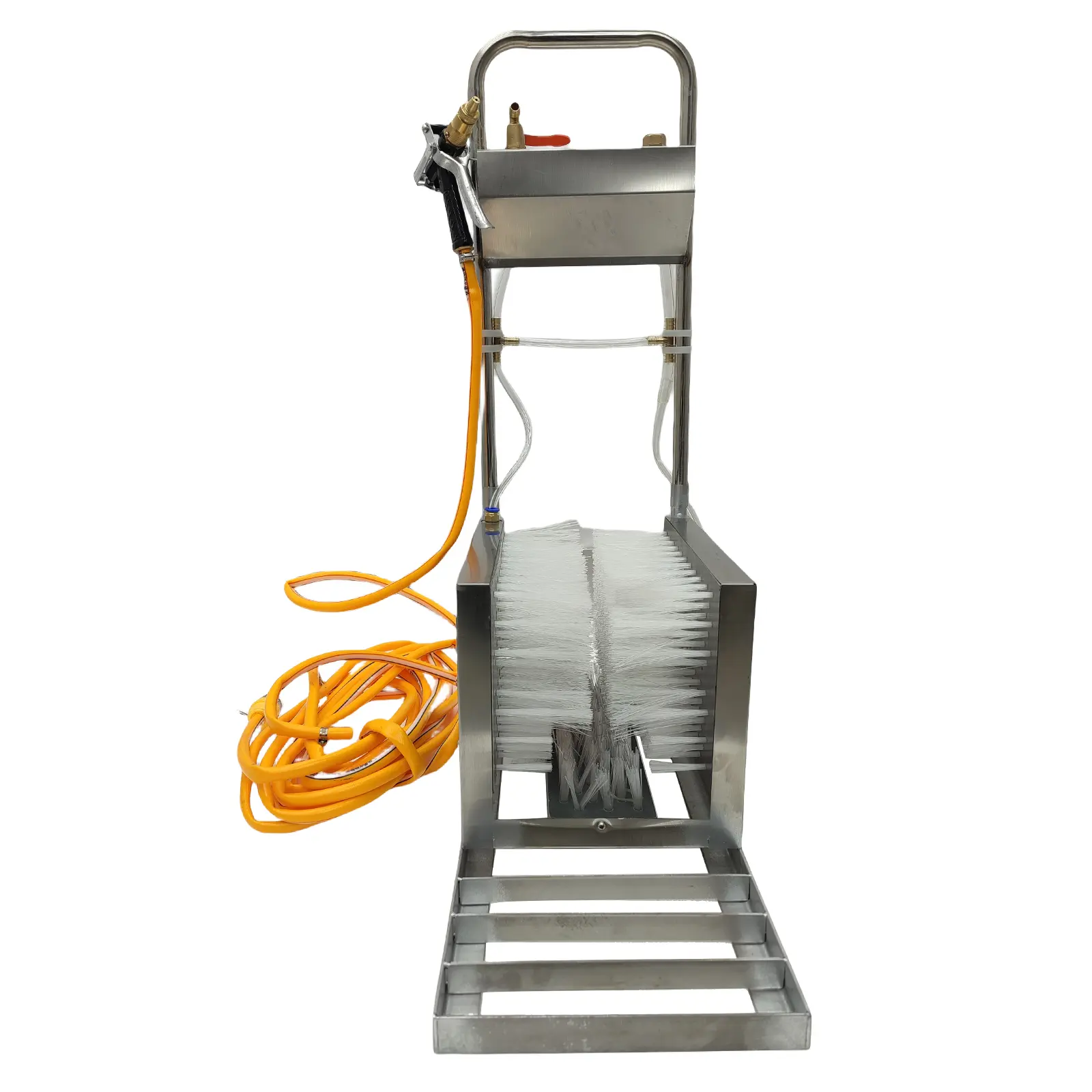 Yokoma Manual Boot Washer. Heavy-duty Stainless Steel Boot Cleaner, for Farm/Industrial Hygiene.