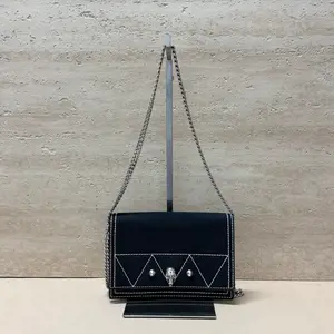 Pre-owned Alexander McQueen Canvas Shoulder Bags 7.8'' R1729 Shoulder Bag C1851345060 0411 T2 Fiona