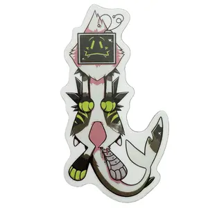 TV Dangle TV Head Fursona Furry Sticker Vinyl Sticker