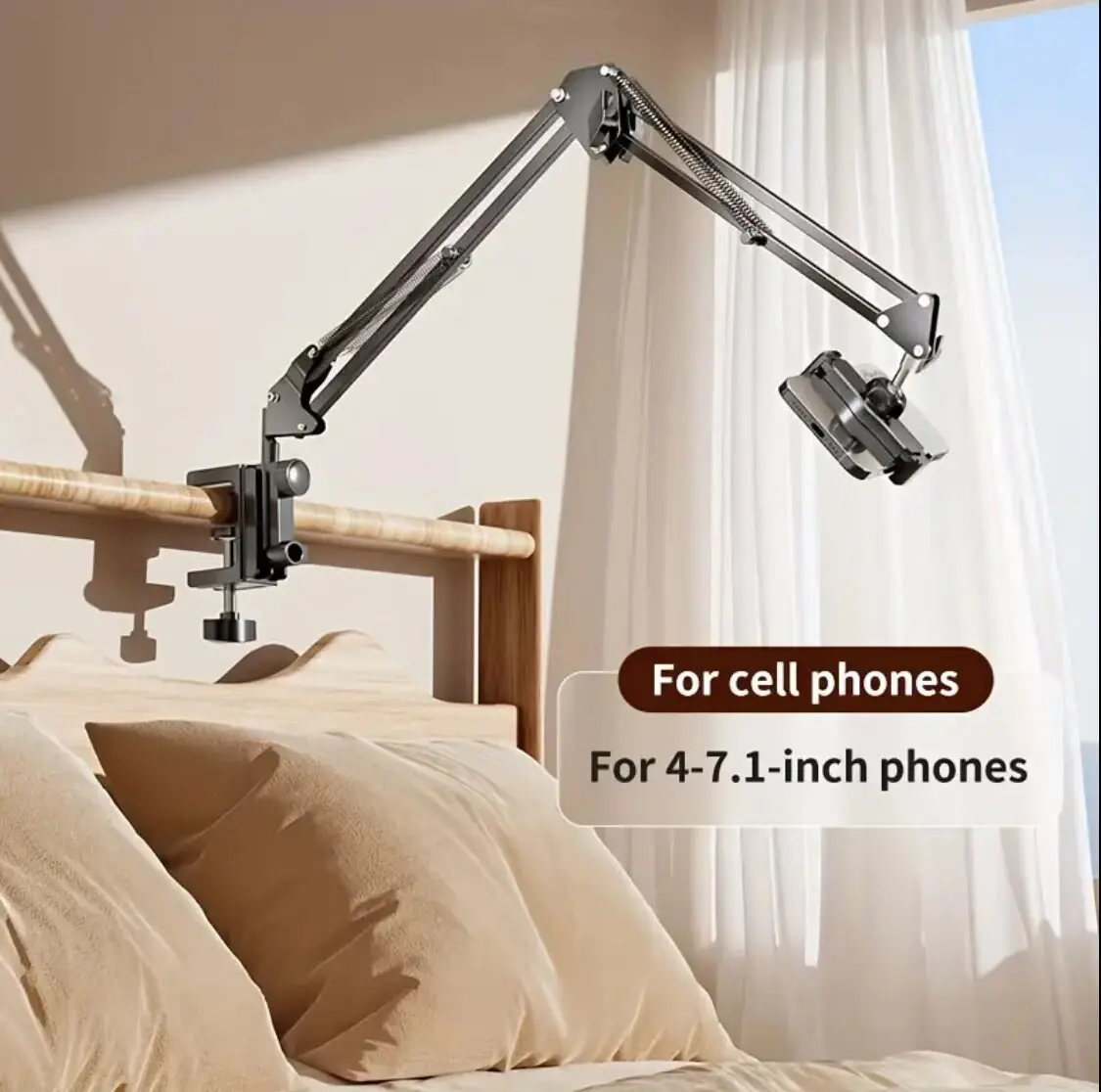 YWZ Adjustable Tablet Stand, Foldable Tablet Stand for Bed, Aluminum Universal Flexible Tablet Stand, 360 Degree Rotatable, Compatible with iPad/iPhoneX/iPad Pro/N-Switch or other 4.5~12.9 inch devices