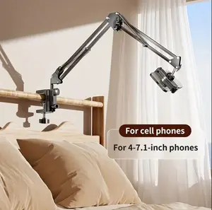 YWZ Adjustable Tablet Stand, Foldable Tablet Stand for Bed, Aluminum Universal Flexible Tablet Stand, 360 Degree Rotatable, Compatible with iPad/iPhoneX/iPad Pro/N-Switch or other 4.5~12.9 inch devices