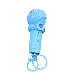 Children's Microphone Keychain Multi-Functional Recording Microphone Cute Bag Pendant Exquisite Creative Internet Celebrity Funny Stress Relief