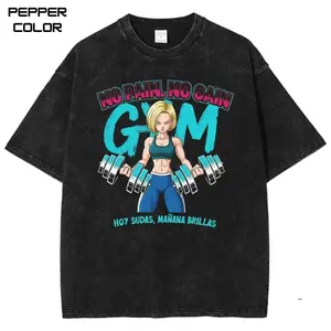 Android 18 GYM Graphic Tee, DBZ Shirt, 90s Anime Shirt, Manga shirt, Unisex Streetwear Tee, cotton crewneck shirt, Trending, Viral, Gift For Him and Her