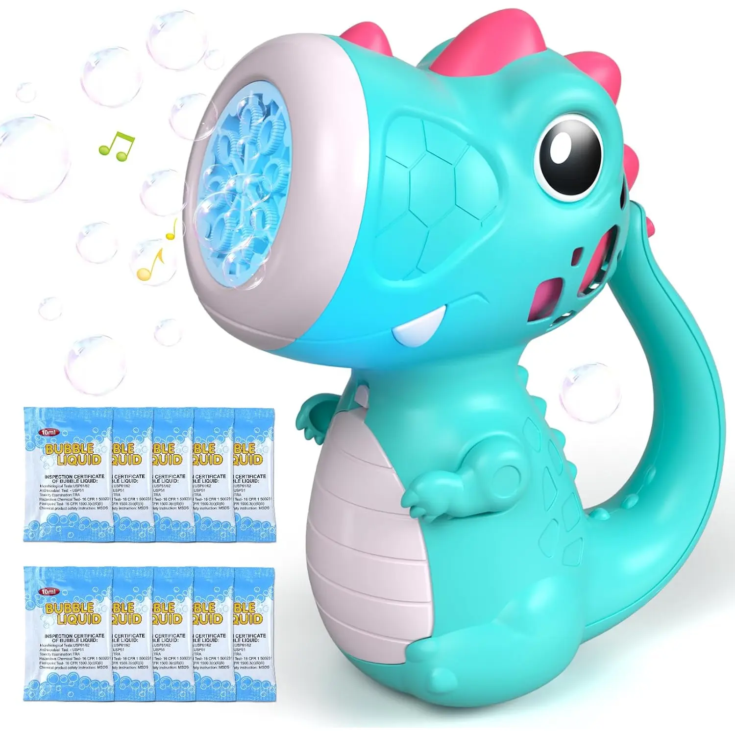 Bubble Machine Wand, Dinosaur Outdoor Toys for 3 4 5 Year Old Birthday Gift