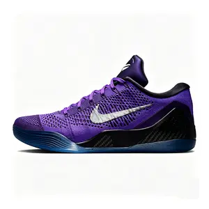 Unisex Purple Nike Kobe 9 Elite Low Protro – Lightweight, Comfortable, Breathable, and Responsive Low-Top Basketball Shoes