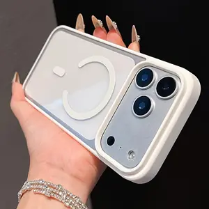 Phone Case - Suitable for Iphone 17 Pro Max 17Air 17 Ultra-Thin Transparent Wireless Charging Phone Case, Acrylic Shockproof Protective Cover