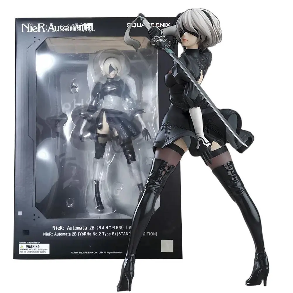 18CM 2B Anime Game NieR:Automata Figure YoRHa No. 2 Type B Animation Model Toys Gifts Collection Desktop Decoration Ornaments
