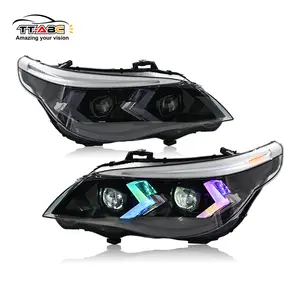TT-ABC RGB Headlights for 2005-2010 BMW 5-Series E60 525i 530i 540i Complete Assembly with Vibrant Lighting Options