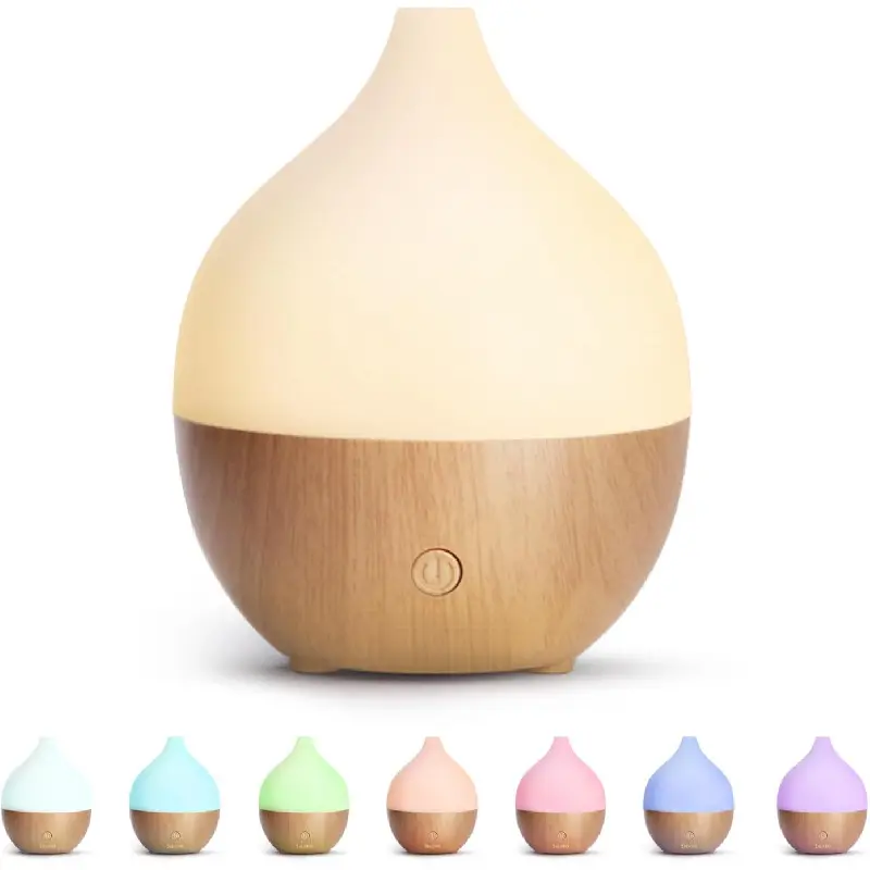 100ml Portable Ultrasonic Essential Oil Diffuser - Cool Mist Humidifier, Aromatherapy Mist Maker, Scented Oil Diffusers, Enhanced Night Light, 1-Button Operation, Quiet Operation, Auto Shut-Off, Home Bedroom Spa Use