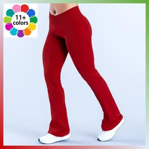 Vision Flares Seamless design Crossover V-shape ribbed waistband Low-mid rise Invisible scrunch Subtle glute contour Sculpting highlights Supportive yet soft material Flared leg