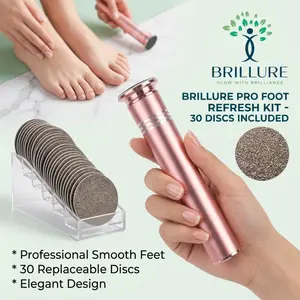 Electric Foot File, Rechargeable Callus Remover Tool, Feet Callus Remover for Home and Nail Salon Pedicures, Home Spa Equipment, Gift for Women