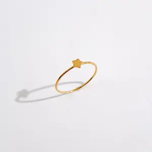 Dainty Star Ring in Gold