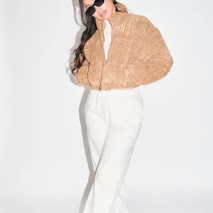 Wide Corduroy Puffer Jacket