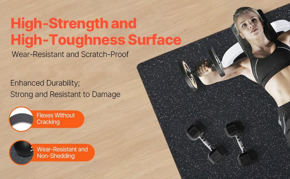 25-Piece 0.56-Inch Thick Gym Floor Mats, 24 X 24 Inch Interlocking EVA Foam And Rubber Top Puzzle Mats, 100 Sq Ft Coverage, Waterproof, Non-Slip Exercise Flooring For Gym, Home, Garage, Basement, Black And White