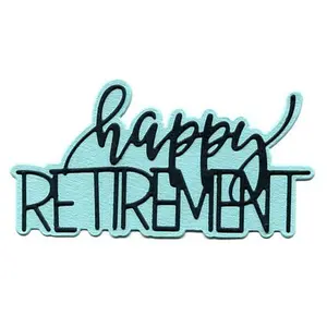 Crafts & Sewing The Stamps of Life Trendy Happy Retirement Die Set