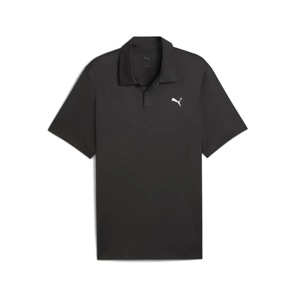 PUMA Mens Essentials All In Short Sleeve Shirt Casual Casual - Black