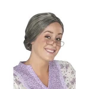 Women's Old Lady Grandma Wig