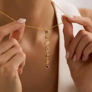 7 Colorful Chakra Medallion Necklace  Boho Rustic Stone Pendant, Meaningful Yoga Gift for Her & Spiritual Wellness Lovers | EWOP