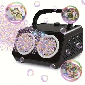 Outdoor Electric Stage Bubble Machine Handheld Multi-Hole Fully Automatic One-Button Bubble Blower Wedding Party Toy