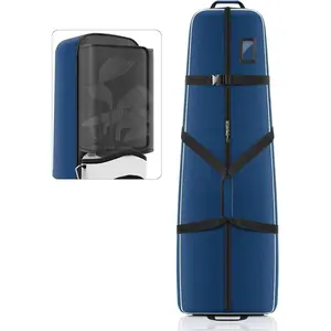 Golf Travel Bags for Airlines with Wheels, Soft-Sided 900D Oxford Cover, Padded Club Protection, Universal Fit Golf Gifts for Men and Women