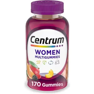 Centrum Women's MultiGummies Gummy Multivitamin, Healthcare Dietary Supplement with Vitamin D3, B Vitamins, Antioxidants, Zinc, Metabolism Support, Assorted Fruit Flavor - 170 Count