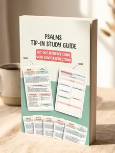 Psalms Chapter-by-Chapter Tip-In Bible Study Guide: Cut-Out Reference Cards with Chapter Reflections (Complete Chapter-by-Chapter Tip-In Bible Study Series)