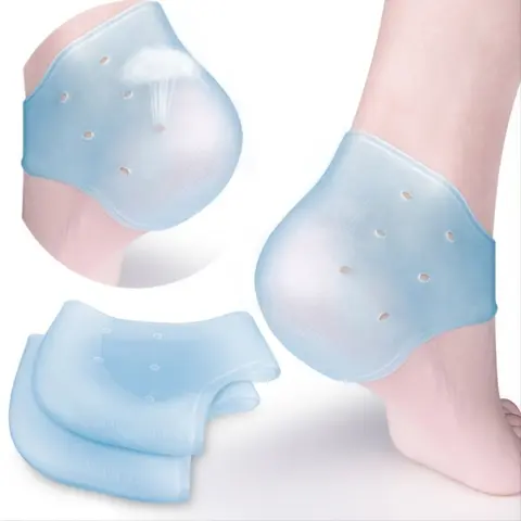 2pcs/set Heel Cups Gel Protectors Support For Achilles Tendonitis Bone Spur Aching Feet Relieve  For Man And Women